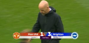 Manchester United Keok 1-3 Kontra Brighton di Old Trafford
