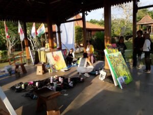 Pelukis dari 9 Negara Ramaikan Borobudur International Art Festival 2023