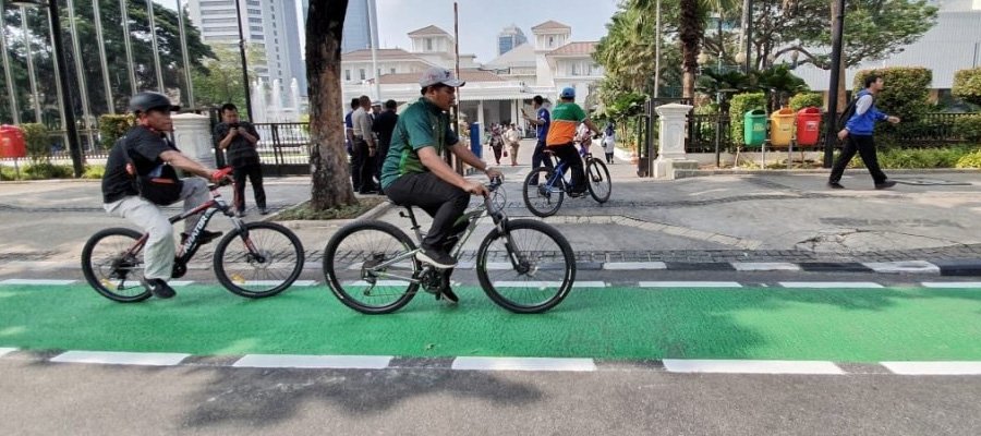 Jalur Sepeda di Jakarta sejak Dipimpin Pj Gubernur Heru Makin Tak Ideal