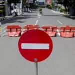 sejumlah jalan ditutup saat perayaan tahun baru