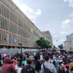 Unjuk rasa di depan Bawaslu RI sebabkan kemacetan di Jalan MH Thamrin