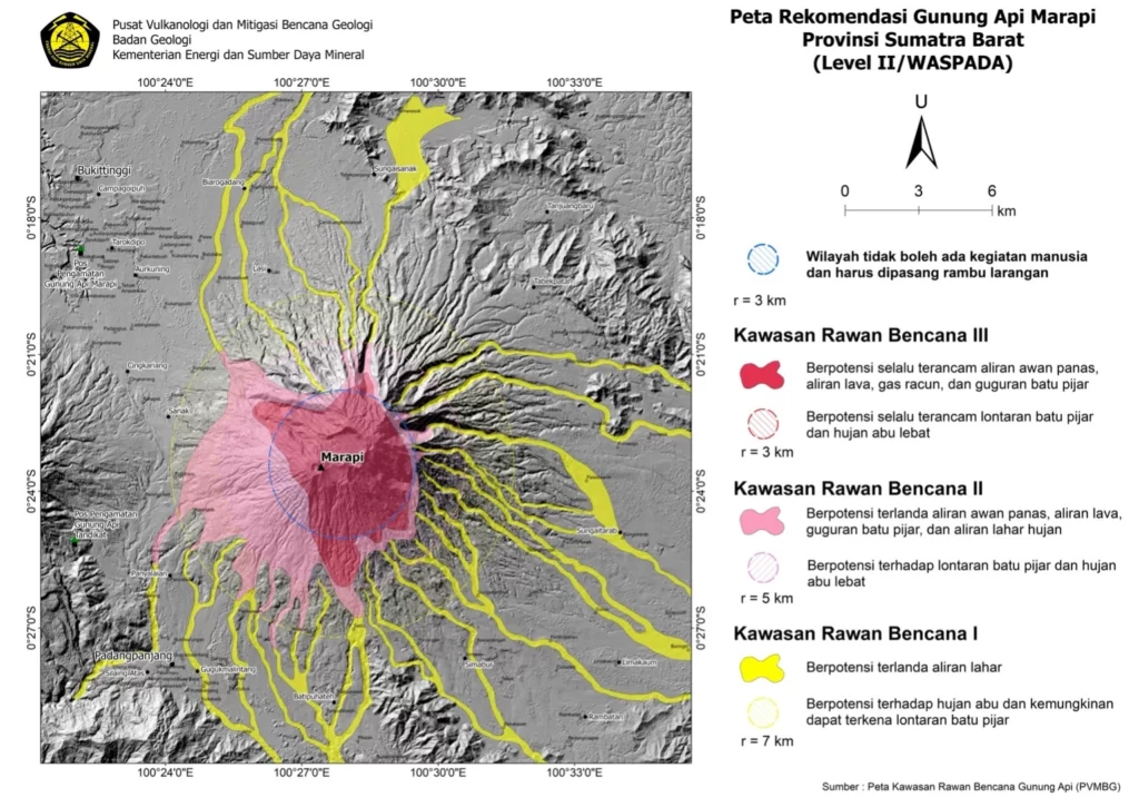 Gunung Marapi Status Siaga Gempa Hembusan Naik 1,5 kali
