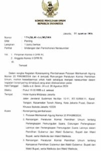 KPU Tegaskan Bahas PKPU Dengan DPR Gunakan Putusan MK Bukan MA