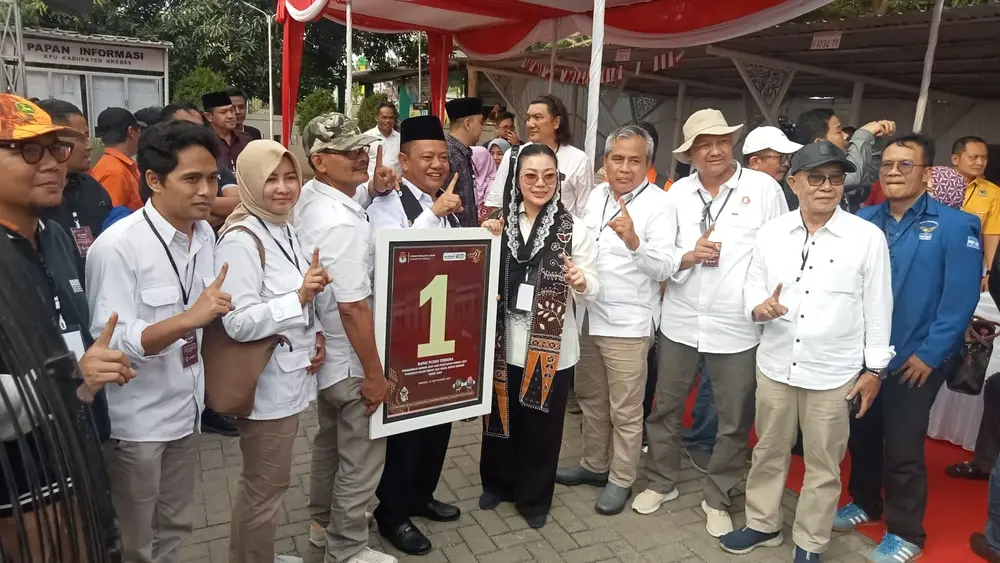 Pilkada Brebes Calon Tunggal Dapat Nomor 1, Kotak Kosong Nomor 2