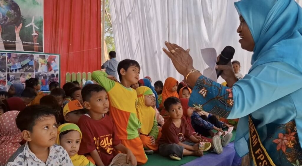 Peringati Hari Aksara Internasional TBM Sakila Kerti Tegal Libatkan PAUD