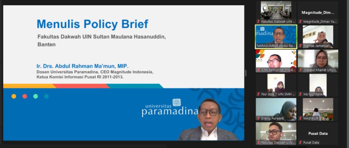 Pembuat Kebijakan Butuh Policy Brief agar Hasil Riset Mudah Diterapkan di kebijakan