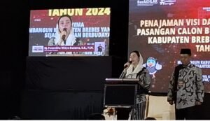 Paslon Tunggal Mitha Berjanji Benahi Insfrastruktur Rusak di Brebes kalau Terpilih