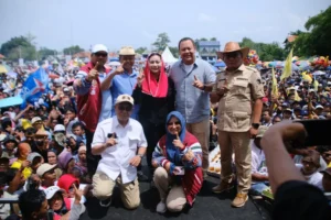 Kampanye Pamugkas Mitha-Wurja Disambut Puluhan Ribu Pendukung di Brebes