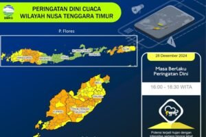 Warga di NTT Diingatkan BMKG agar Waspada Hujan Deras disertai Angin dan Petir