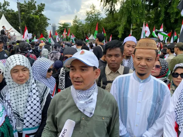 Aksi Solidaritas Palestina: Ribuan Massa ARI BP Gelar Demo di Depan Kedubes AS Jakarta