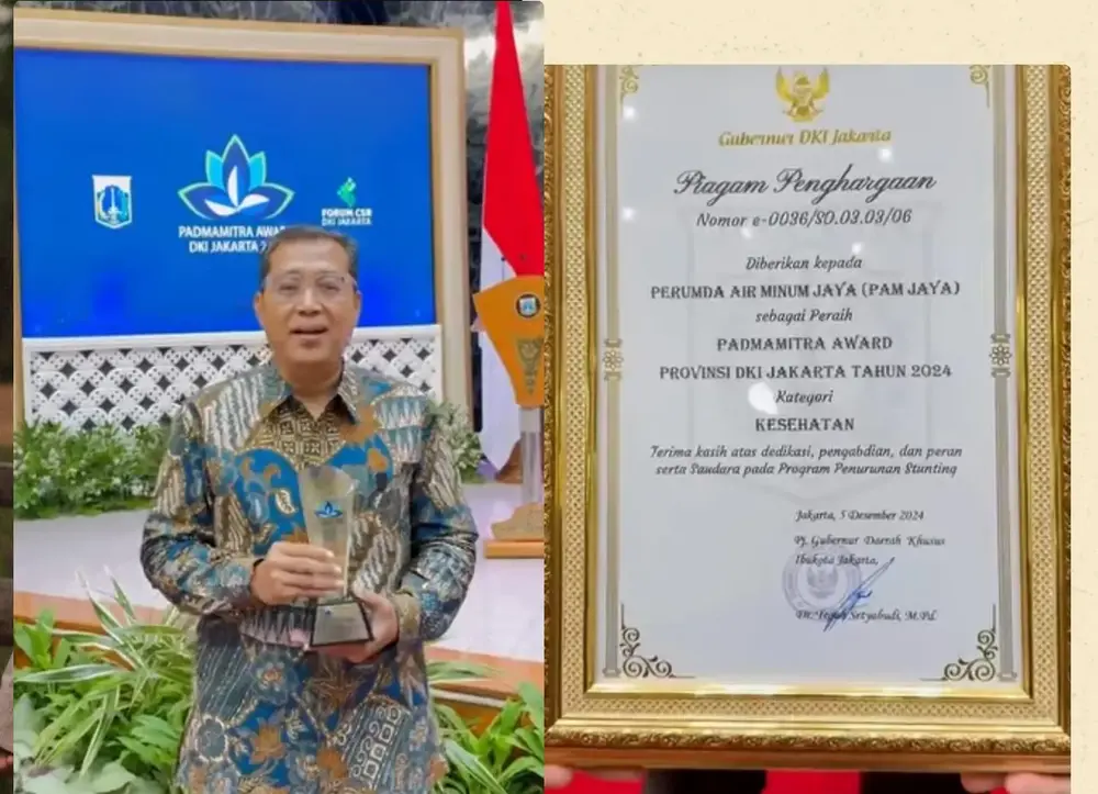 PAM Jaya Raih Padmamitra Award 2024 atas Dedikasi Penurunan Stunting di Jakarta