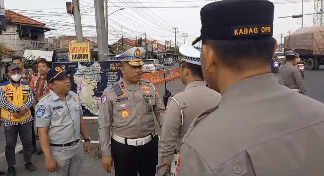 Kakorlantas Tinjau Kesiapan Jalur Mudik Lebaran 2025 di Jalur Arteri Pantura Brebes