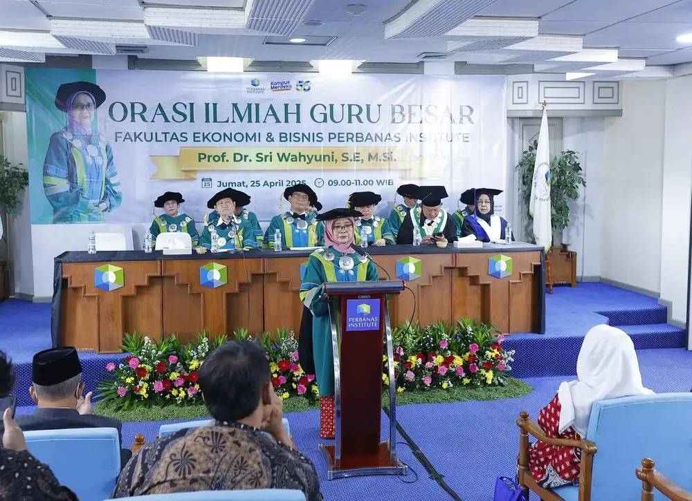 Perbanas Institute Kukuhkan Guru Besar: Prof. Sri Wahyuni Angkat Isu Keberlanjutan Merek dan Nilai Religius di Era Perubahan Iklim