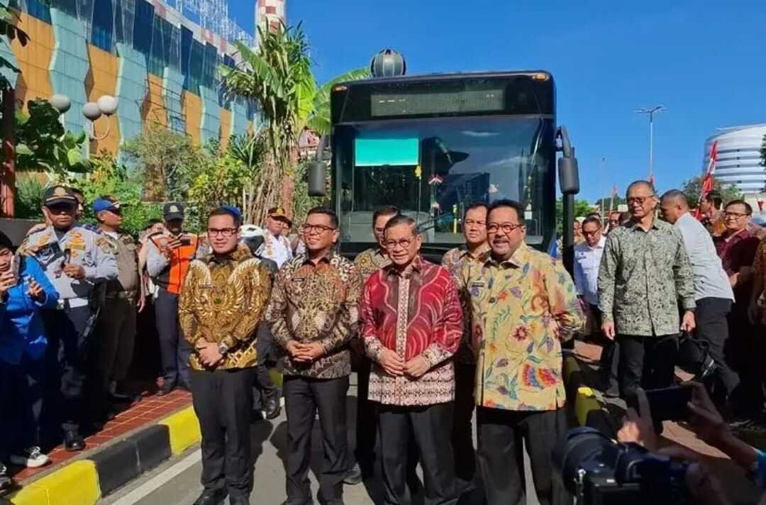 Gubernur Jakarta dan Banten Resmikan Rute TransJabodetabek S61 Blok M–Alam Sutera