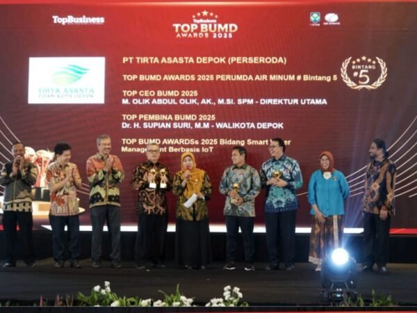 Empat Penghargaan Sekaligus, PDAM Tirta Asasta Depok Buktikan Kualitas Layanan dan Inovasi Digital