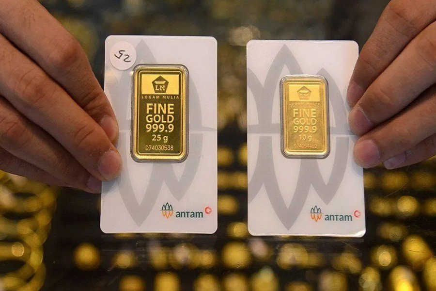 Harga Emas Antam Hari Turun Rp4.000 ke Rp1.929.000/Gram
