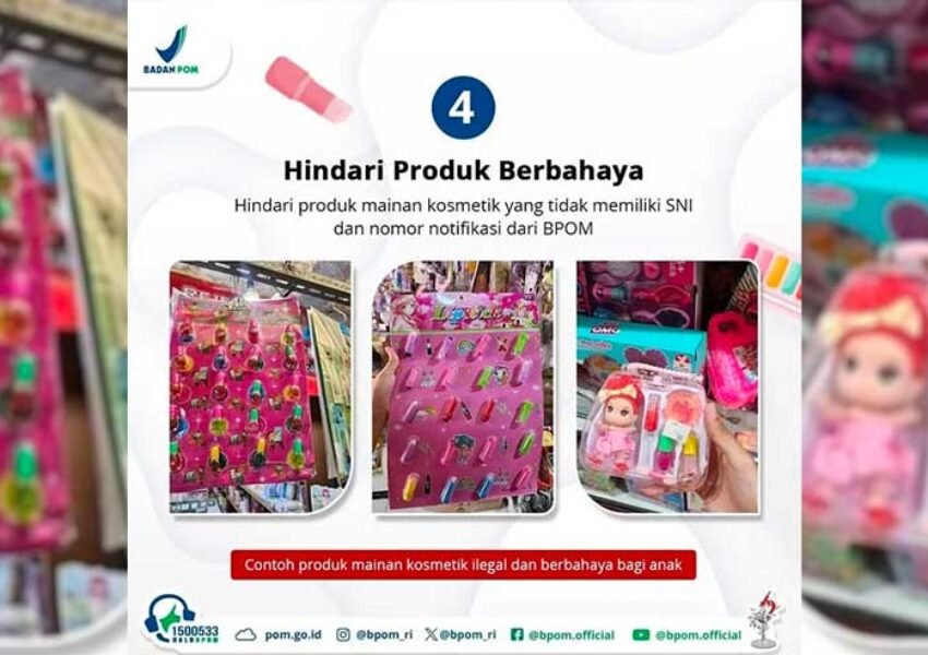 Waspada! 85% Mainan Kosmetik Anak dari China Mengandung Zat Berbahaya