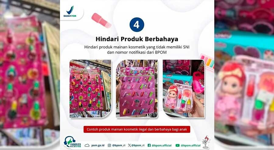 Waspada! 85% Mainan Kosmetik Anak dari China Mengandung Zat Berbahaya