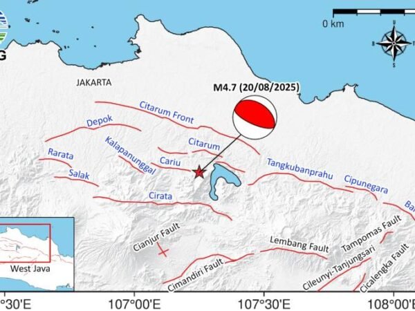 6 Gempa Susulan Menggoyang Bekasi, BMKG: Sumber dari Segmen Citarum