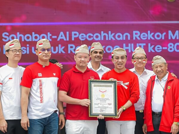Indosat Pecahkan Rekor MURI, Ciptakan 5.000 Puisi Serempak dengan Sahabat-AI di HUT ke-80 RI
