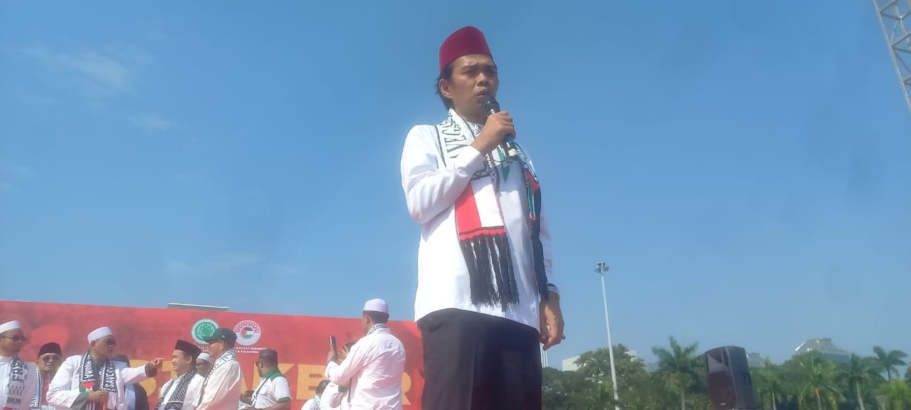UAS Serukan Boikot Produk Penjajah di Monas: Satu Rupiah Bisa Jadi Peluru ke Gaza