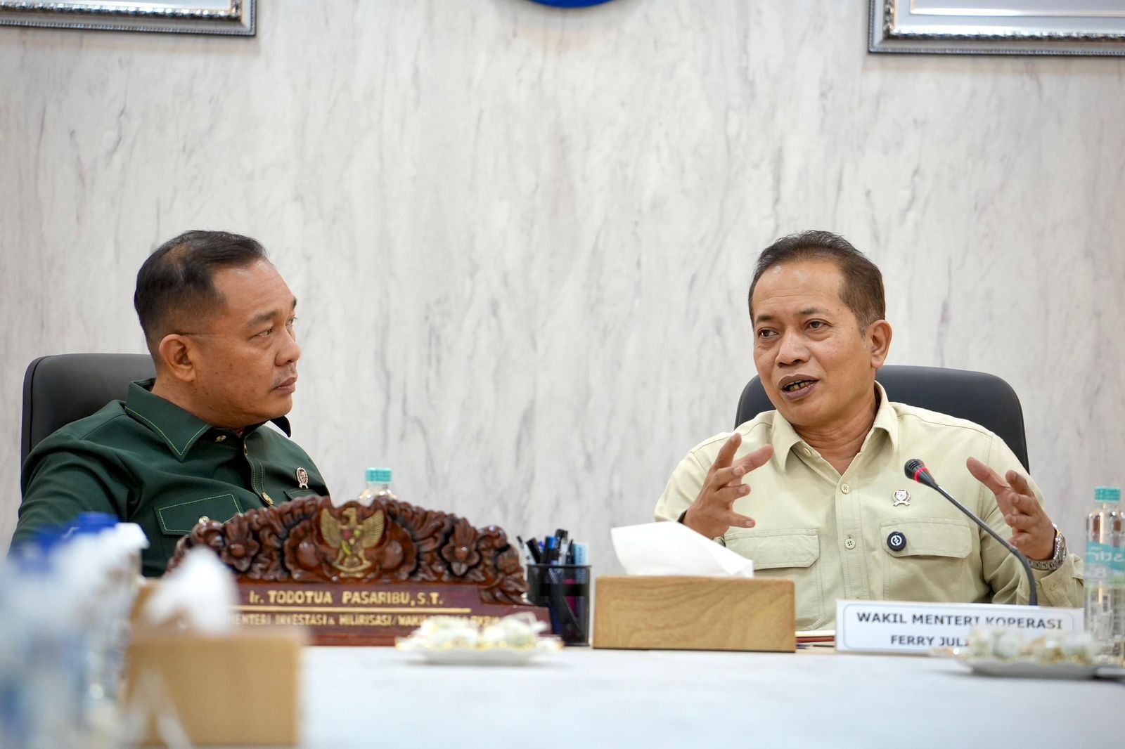 Wamenkop dan Wamen Investasi Sepakat Permudah NIB Kopdes Merah Putih