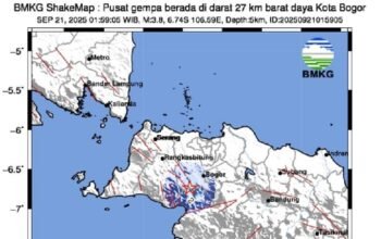 Rentetan Gempa Guncang Sukabumi dan Bogor