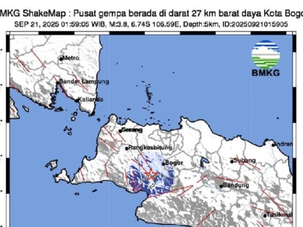 Rentetan Gempa Guncang Sukabumi dan Bogor