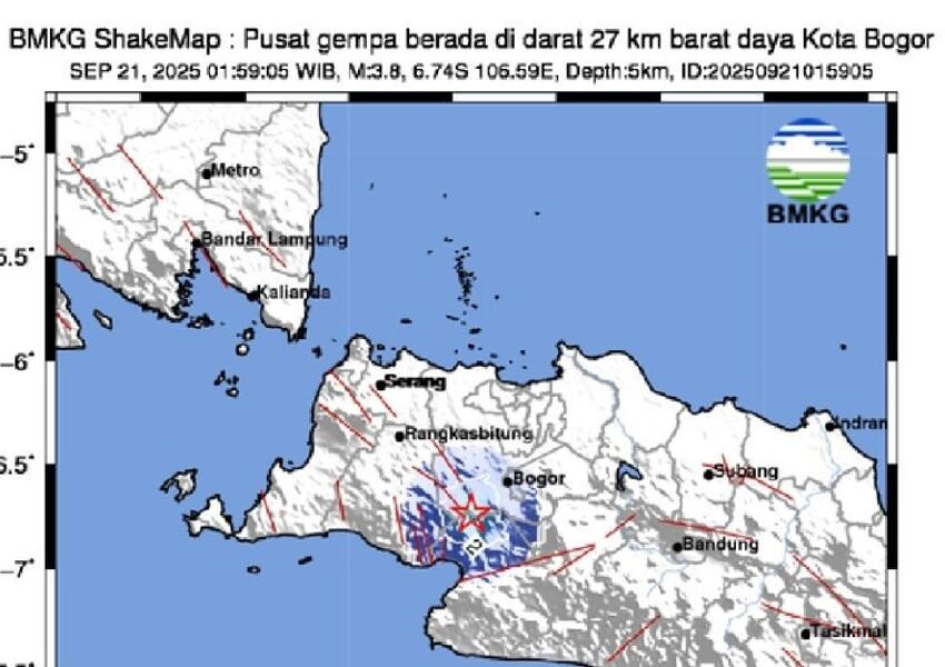 BMKG: Gempa Sukabumi–Bogor Dipicu Sesar Aktif Dangkal, Puluhan Warga Terdampak
