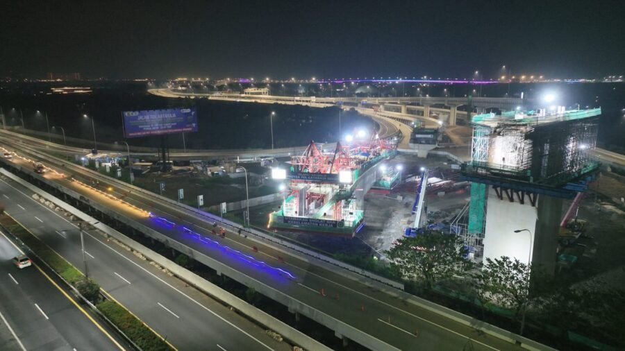 Rekayasa Lalu Lintas di Tol Sedyatmo Selama Pemasangan Box Girder Tol Kataraja