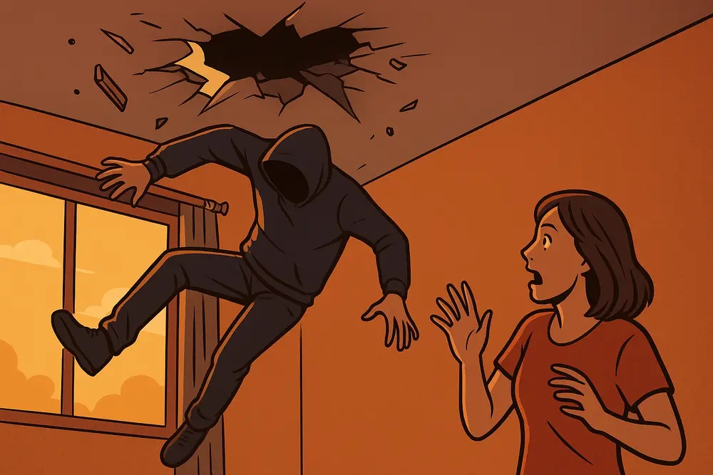 Aksi Gagal Pencuri Jagakarsa: Panjat Plafon Rumah Tetangga, Jatuh, Lalu Serang Pemilik Rumah