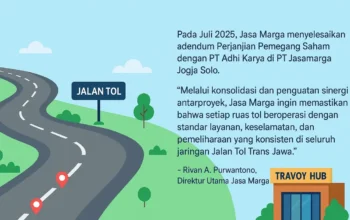 Travoy Hub Dikembangkan Jasa Marga untuk Perkuat Jaringan Tol Nasional