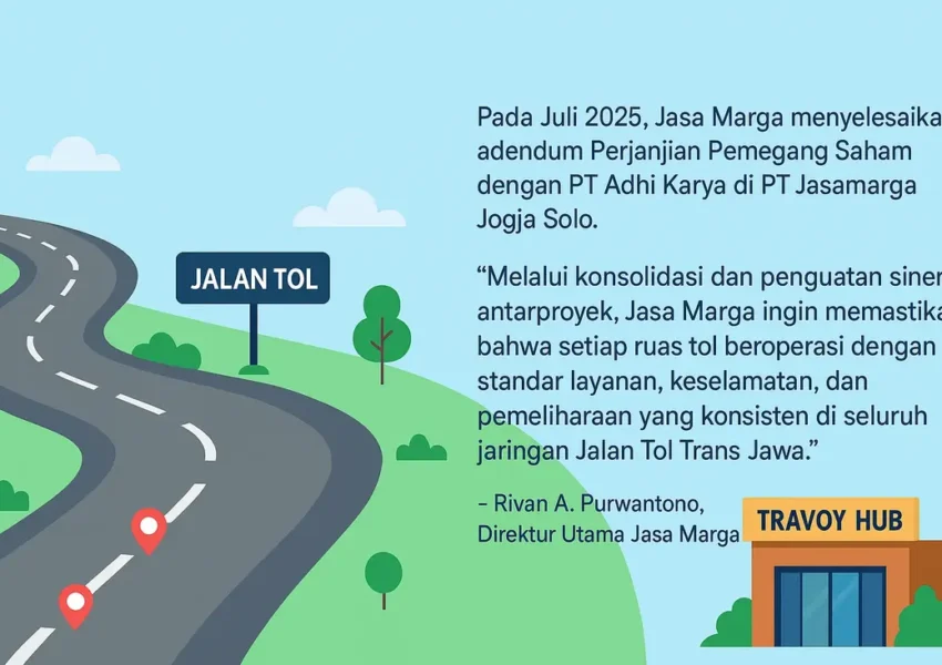 Travoy Hub Dikembangkan Jasa Marga untuk Perkuat Jaringan Tol Nasional