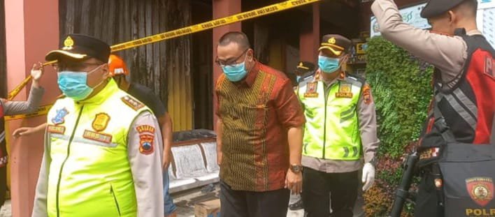(Up date): Kapolres Brebes Tinjau Lokasi Kebakaran Dua Meninggal Dunia: Belum Tahu Persis Penyebab Kebakaran