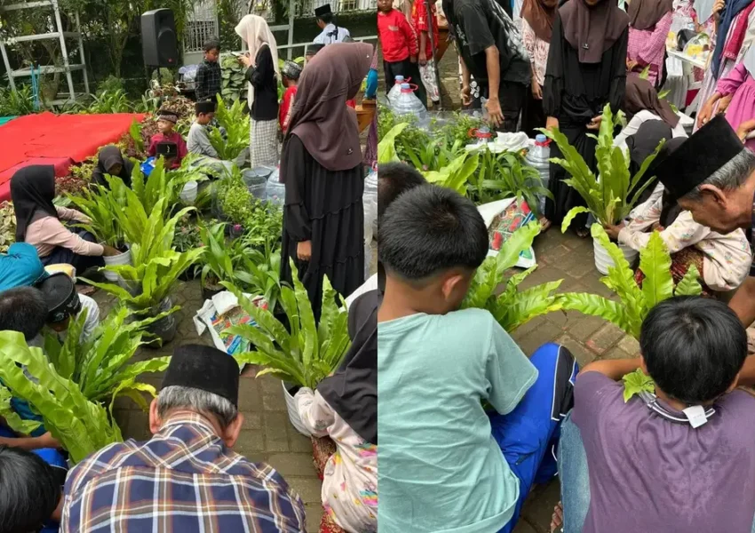 Santri Nurul Ikhsan Gelar Edu Environment: Gerakan Hijau dari Jagapura Wetan